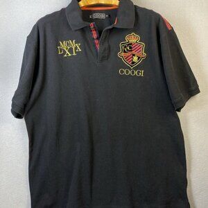 Coogi T-shirt Mens XXL Vintage Hip-Hop Country Club Crest Y2K MCMLXIX‎ Rugby 2XL